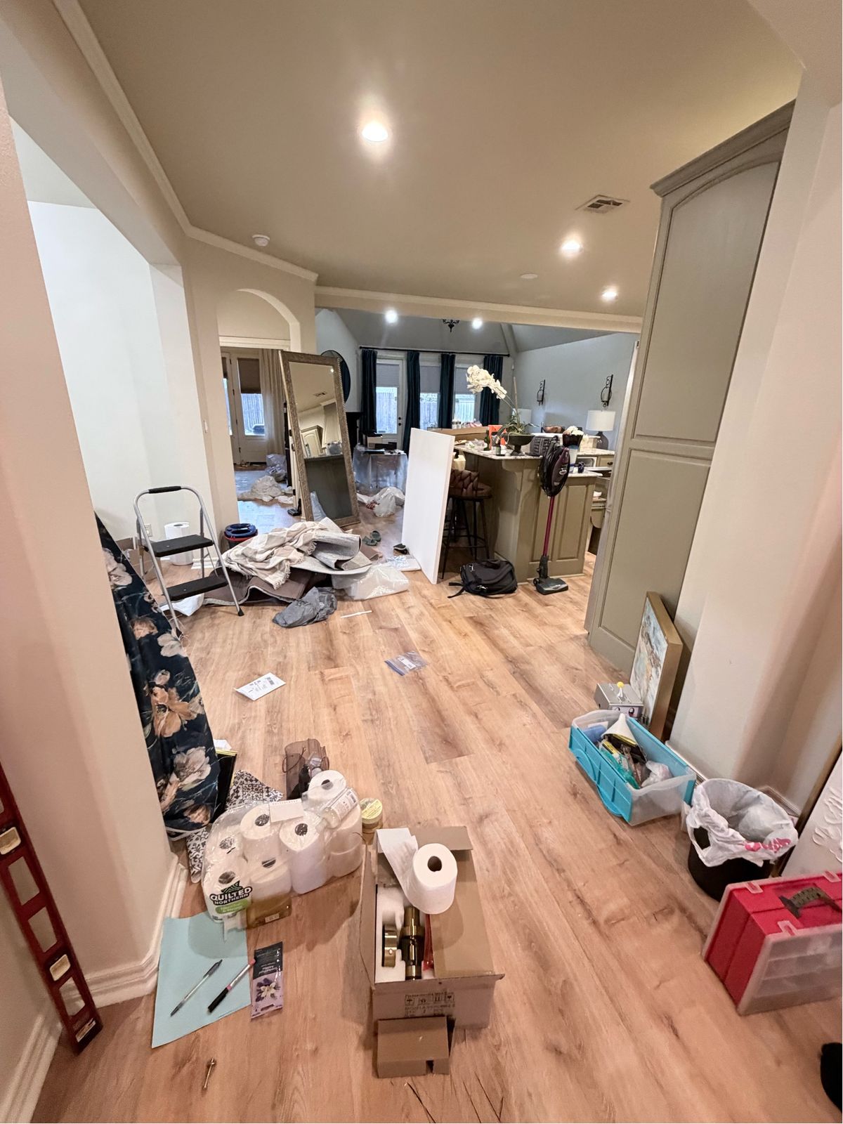 Home before move-in clean